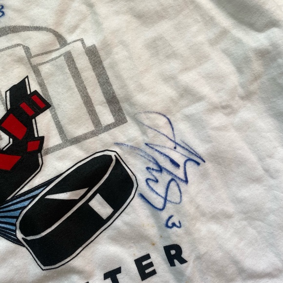 Vintages Chicago Blackhawks Shirt with Many NHL players signing, Size XL,80$ - Picture 6 of 6